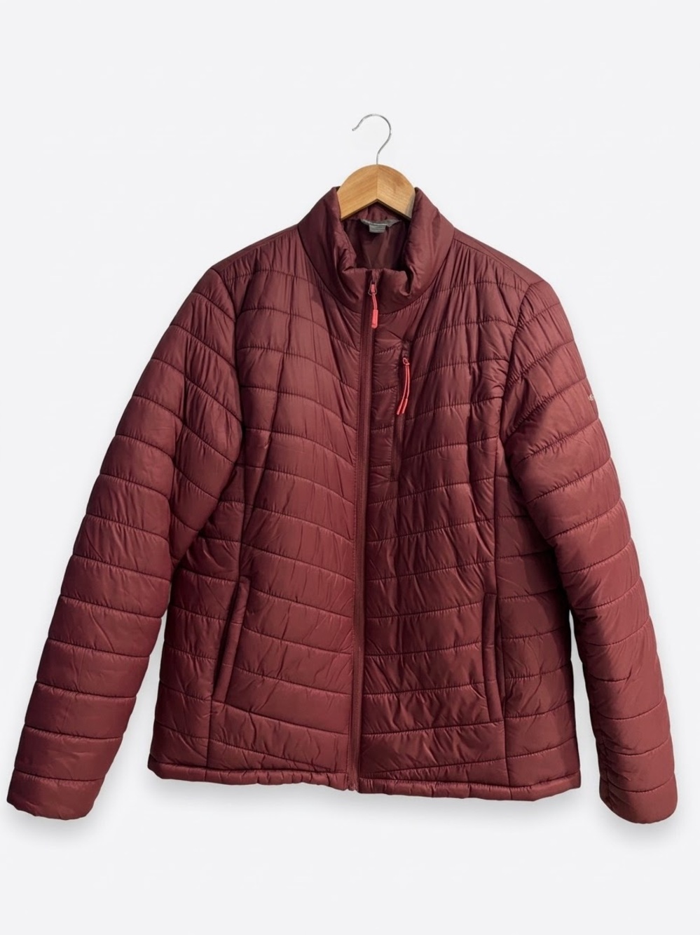 Eddie Bauer Women's Quilted Puffer Jacket - Burgundy
